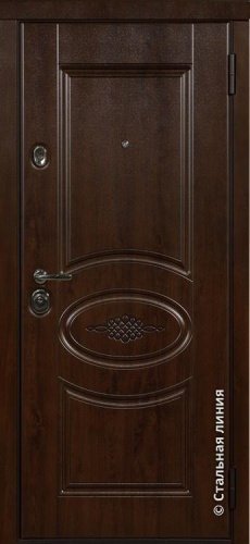 Дверь Тюдор цвет дуб темный/дуб беленый 880х2060 мм
