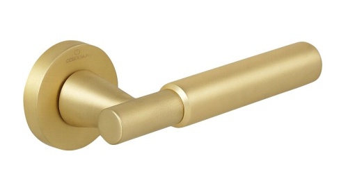 Ручки дверные CEBI SOHO SMOOTH цвет MP35 (матовое золото)