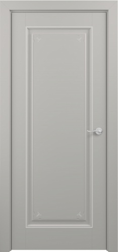 Межкомнатная дверь Zadoor ПГ Неаполь Тип3 Грей Декоративная Патина Серебро