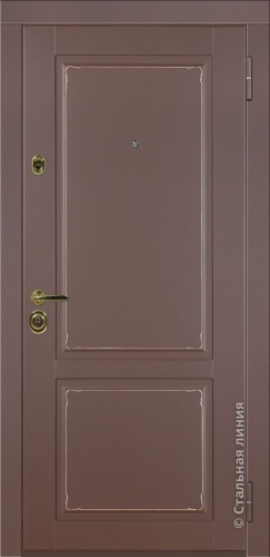Дверь Амели цвет коричневый/белый 860х2050 мм