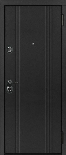 Дверь Бруклин цвет черно-серый/ncs s 5020-g50y 860х2050 мм