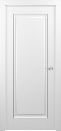 Межкомнатная дверь Zadoor ПГ Неаполь Тип1 Белый Патина Серебро