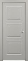 Межкомнатная дверь Zadoor ПГ Гранд Тип3 Грей Декоративная Патина Серебро