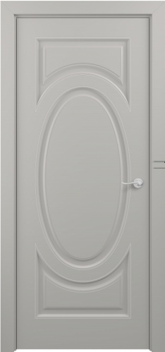 Межкомнатная дверь Zadoor ПГ Лувр Тип2 Грей Патина Серебро