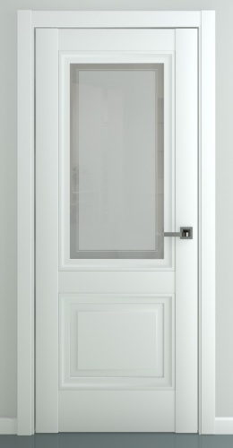 Межкомнатная дверь Zadoor ПО Венеция В2 Матовый Белый