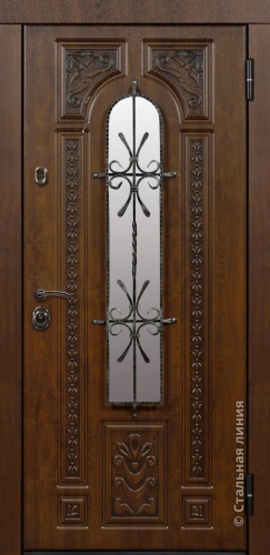 Дверь Лацио Лайт цвет дуб темный/белый 860х2050 мм