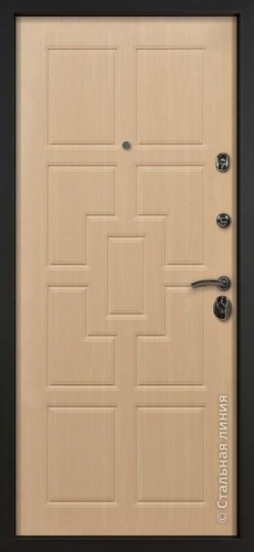 Дверь Оскар цвет орех темный/венге светлый 860х2050 мм фото 2