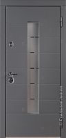 Дверь Аликанте цвет серый графит ral7043/белый 890х2050 мм