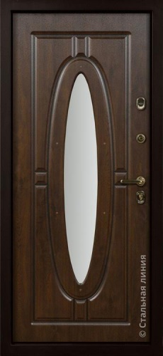 Дверь Монарх цвет коричневый/коричневый 880х2060 мм фото 2