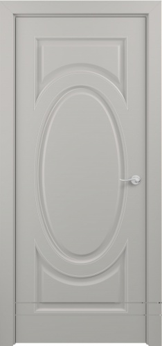 Межкомнатная дверь Zadoor ПГ Лувр Тип1 Грей Патина Серебро