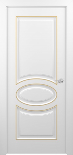 Межкомнатная дверь Zadoor ПГ Прованс Тип2 Белый Патина Золото