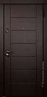 Дверь Миллениум цвет венге темный/пломбир 880х2060 мм