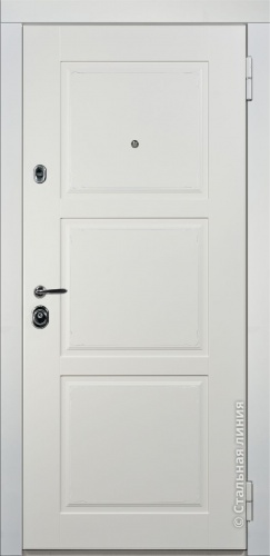 Дверь Ламбре цвет белый/белый 860х2050 мм