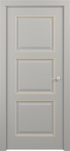 Межкомнатная дверь Zadoor ПГ Гранд Тип3 Грей Патина Золото