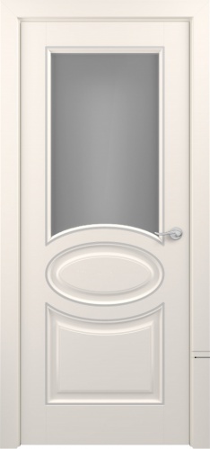 Межкомнатная дверь Zadoor ПО Прованс Тип2 Жемчужно-перламутровый Патина Серебро