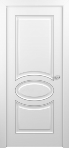 Межкомнатная дверь Zadoor ПГ Прованс Тип1 Белый Патина Серебро