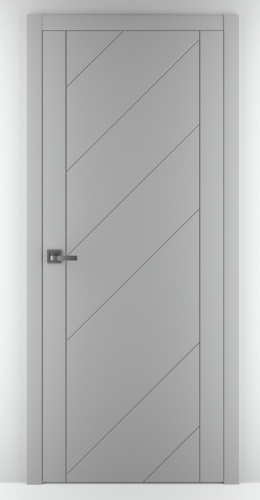 Межкомнатная дверь Zadoor ПГ Эмаль ART LITE Slash Светло-серый