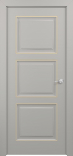 Межкомнатная дверь Zadoor ПГ Гранд Тип2 Грей Патина Золото