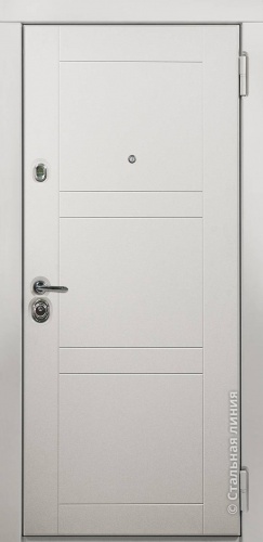 Дверь Тетра цвет белый кашемир/белый кашемир 880х2060 мм
