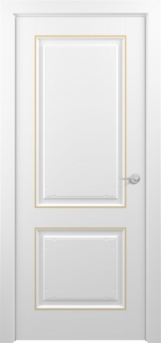Межкомнатная дверь Zadoor ПГ Венеция Тип3 Белый Патина Золото