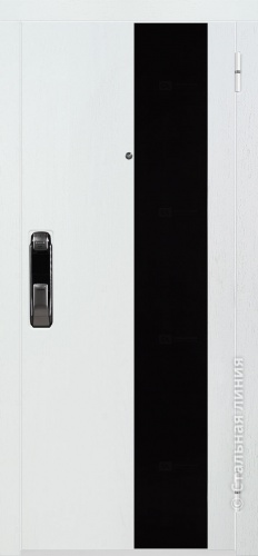 Дверь Смарт цвет черно-серый/пыльно-серый 860х2050 мм