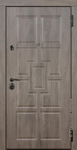 Дверь Шервуд цвет венге темный/пломбир 860х2050 мм