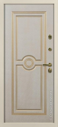 Дверь Версаче цвет дуб темный/слоновая кость 880х2060 мм фото 2