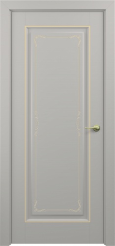 Межкомнатная дверь Zadoor ПГ Неаполь Тип1 Грей Декоративная Патина Золото
