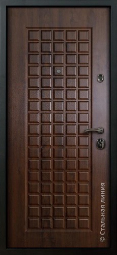 Дверь Прато цвет венге темный/пломбир 860х2050 мм фото 2