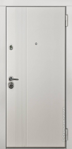Дверь Коста цвет белый кашемир/белый кашемир 880х2060 мм