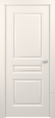 Межкомнатная дверь Zadoor ПГ Ампир Тип1 Жемчужно-перламутровый Патина Серебро