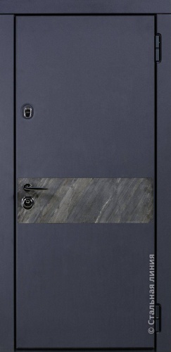 Дверь Стоун цвет шагрень антрацит/шагрень антрацит 860х2060 мм