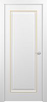 Межкомнатная дверь Zadoor ПГ Неаполь Тип3 Белый Патина Золото