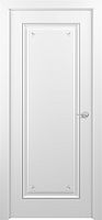 Межкомнатная дверь Zadoor ПГ Неаполь Тип3 Белый Декоративная Патина Серебро