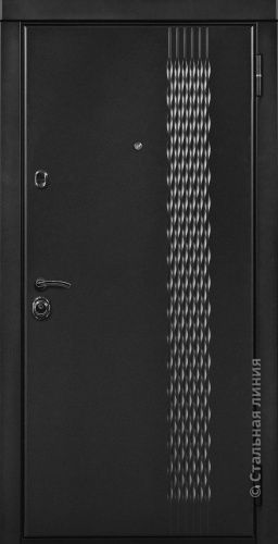 Дверь Неон Лайт цвет дымчатый кашемир/белый кашемир 860х2050 мм