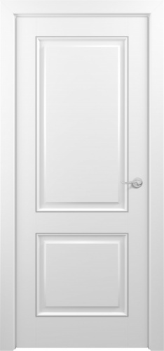 Межкомнатная дверь Zadoor ПГ Венеция Тип1 Белый Патина Серебро