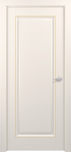 Межкомнатная дверь Zadoor ПГ Неаполь Тип2 Жемчужно-перламутровый Патина Золото