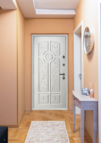 Дверь Бергамо цвет белый/белый 880х2060 мм фото 4