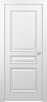 Межкомнатная дверь Zadoor ПГ Ампир Тип1 Белый Патина Серебро