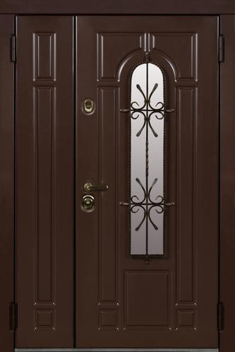 Дверь Викинг цвет коричневый/слоновая кость 1280х2060 мм