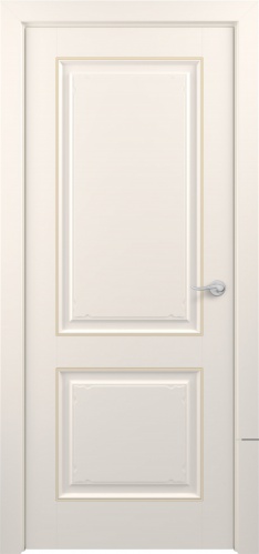 Межкомнатная дверь Zadoor ПГ Венеция Тип3 Жемчужно-перламутровый Патина Золото