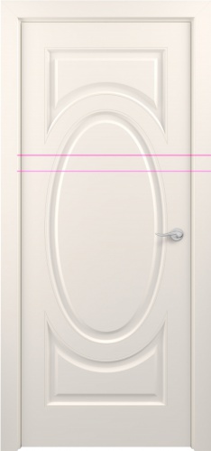 Межкомнатная дверь Zadoor ПГ Лувр Тип1 Жемчужно-перламутровый Без патины