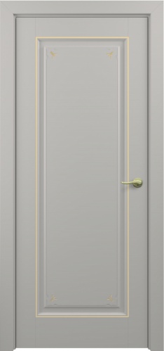 Межкомнатная дверь Zadoor ПГ Неаполь Тип3 Грей Декоративная Патина Золото