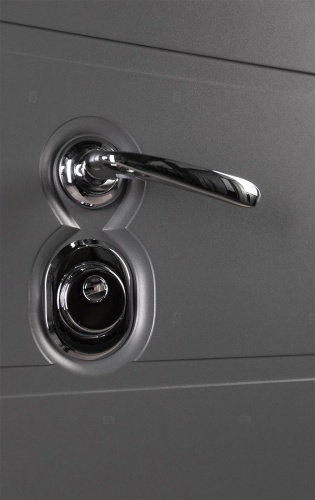 Дверь Аликанте цвет серый графит ral7043/белый 890х2050 мм фото 3