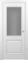 Межкомнатная дверь Zadoor ПО Венеция Тип1 Белый Патина Серебро