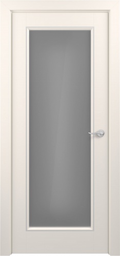 Межкомнатная дверь Zadoor ПО Неаполь Тип1 Жемчужно-перламутровый Патина Серебро