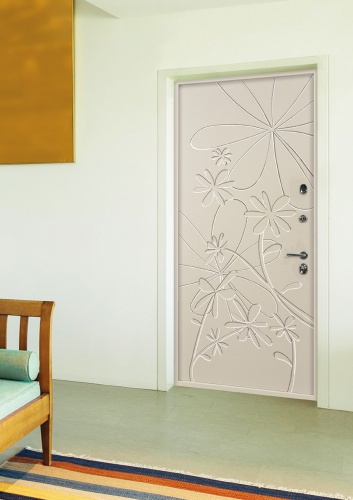 Дверь Флора цвет коричневый/коричневый 880х2060 мм фото 3