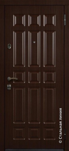 Дверь Бостон цвет венге темный/пломбир 860х2050 мм