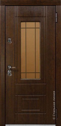 Дверь Прага цвет дуб золотистый/дуб золотистый 880х2060 мм