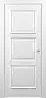 Межкомнатная дверь Zadoor ПГ Гранд Тип2 Белый Патина Серебро